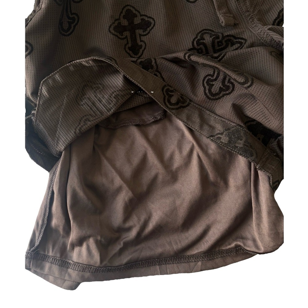 All Saints Men's Brown Cross Bermuda Shorts Polyester Pockets Drawstring New - Picture 9 of 14